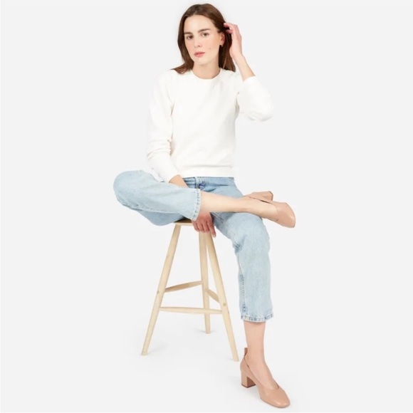 EVERLANE The Day Heel Pump Pale Rose 7.5 Nude Ballet Slippers NEW NWT - Picture 2 of 16